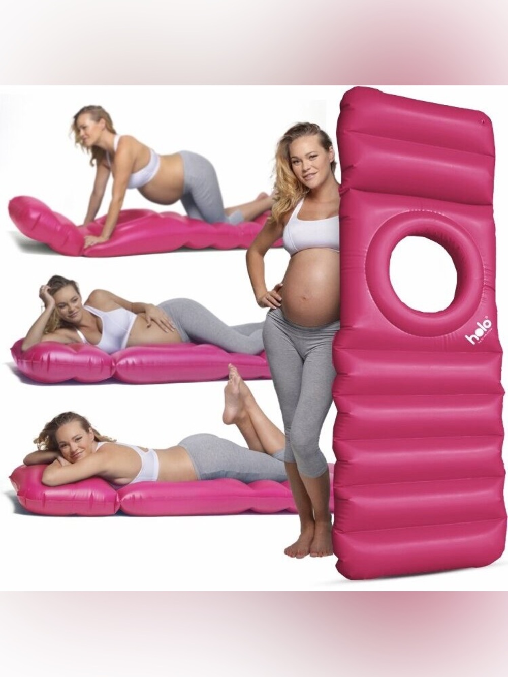 HOLO Inflatable Maternity Lounger - Bright Pink